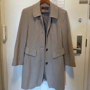TAN VIRGIN WOOL COAT Similar to Aritizia SIZE 4